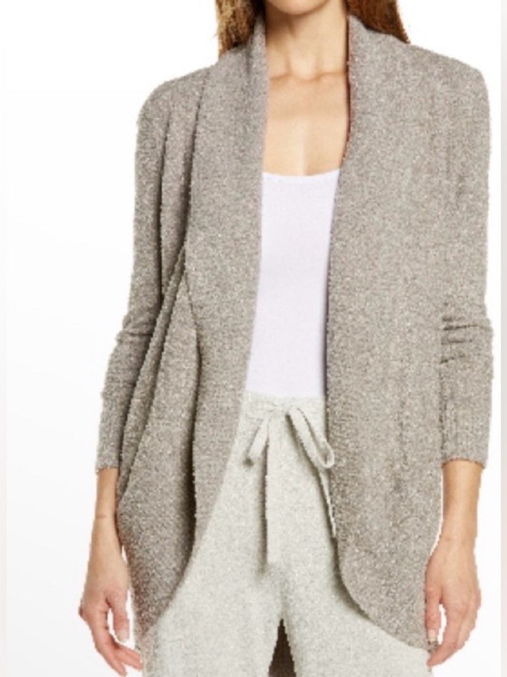 Barefoot Dreams CozyChic Lite Knit Circle Cardigan Size Small